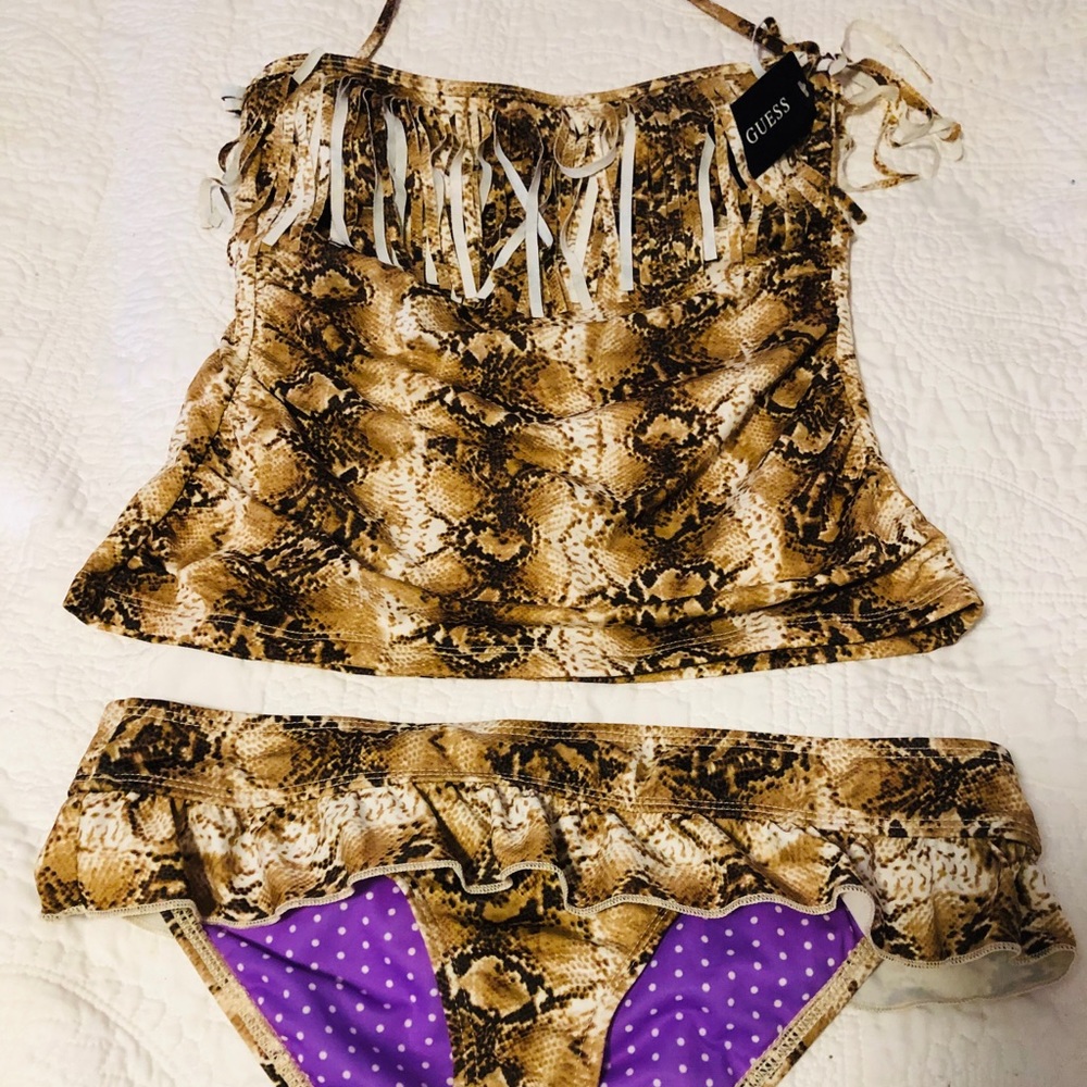 GUESS tankini - SUPER CUTE - snakeskin!